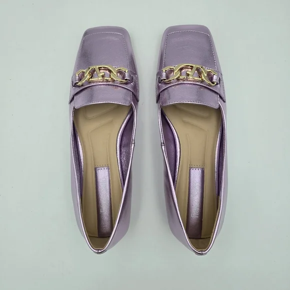 NWOT Franco Sarto Tiari Flats, Light Pink Metallic, Women's 6.5 - Picture 10 of 16